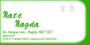 mate magda business card